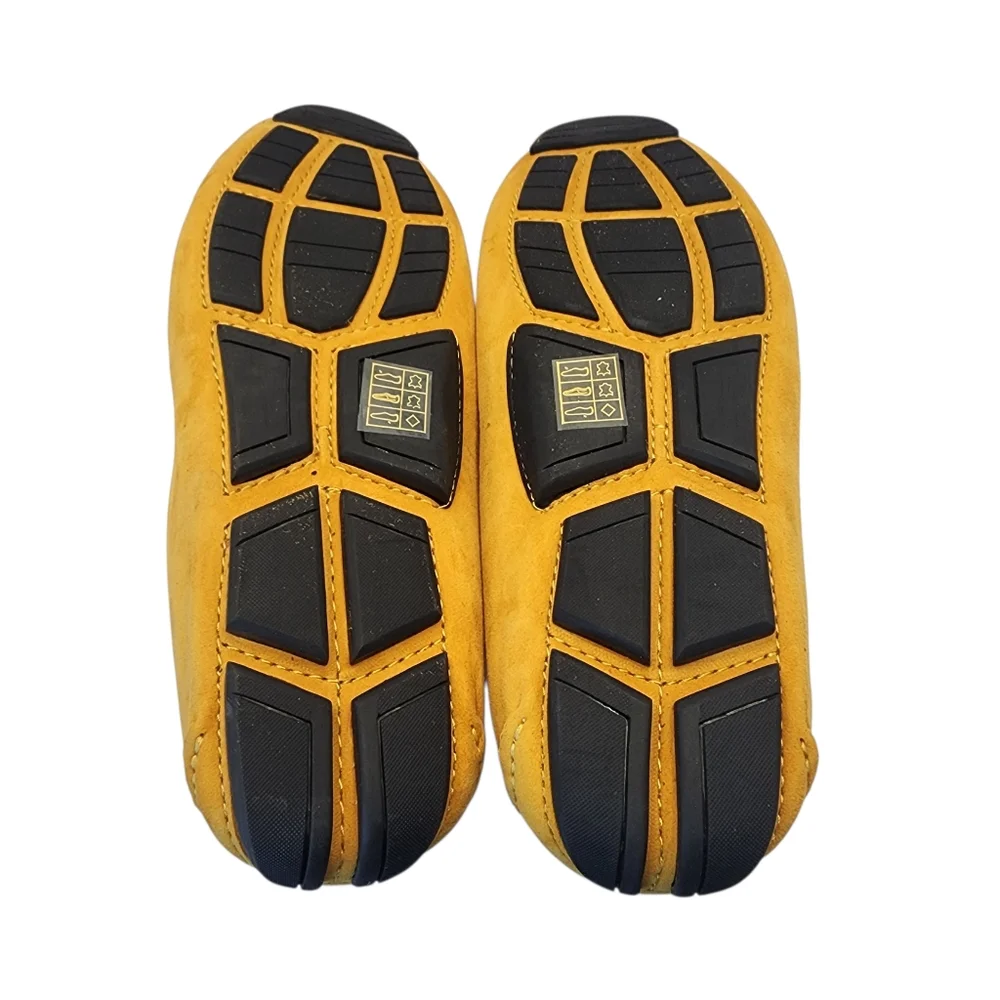 KENNETH‎ COLE NEW YORK Family Man Yellow Suede Moccasin Loafers Size 8